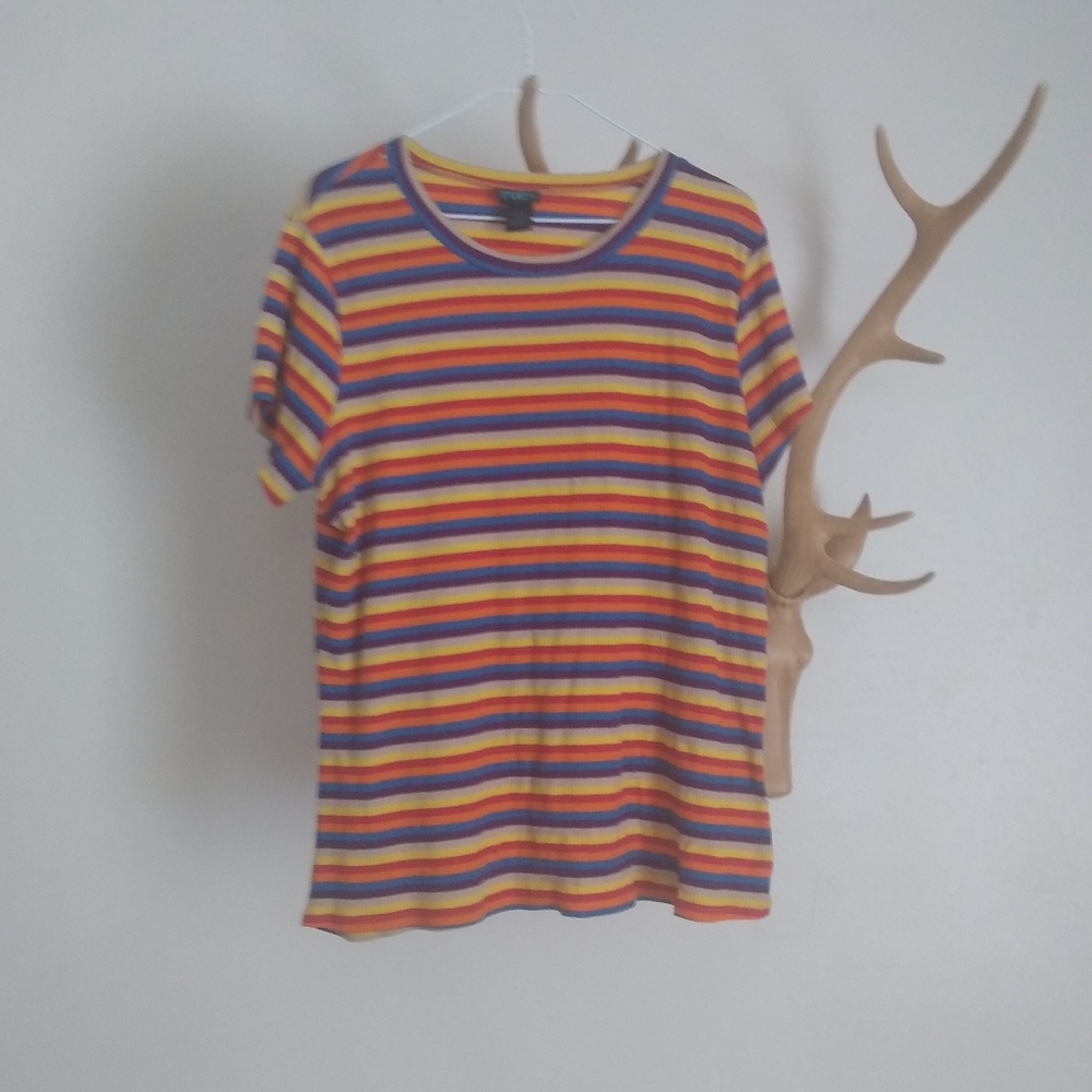 Ribbed Striped Tee